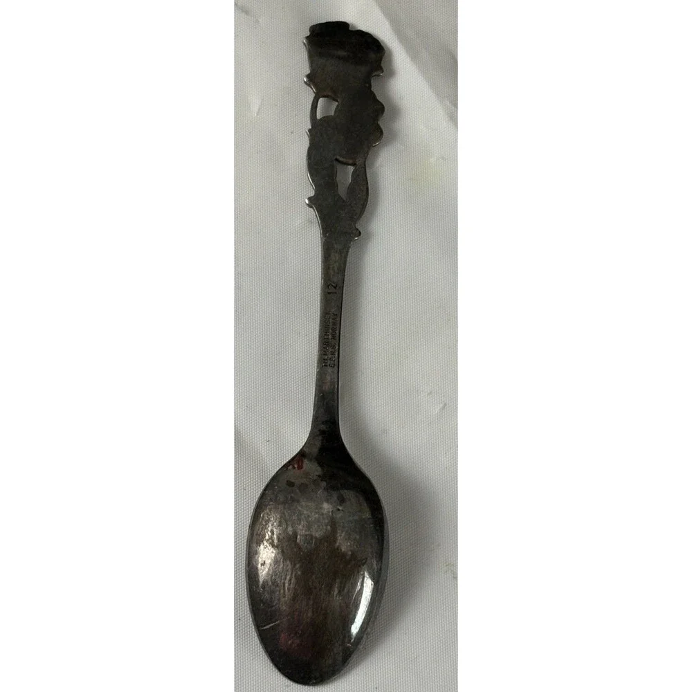 Vintage TH Marthinsen Wild Flower E.P.N.S 12 Norway Spoon RARE